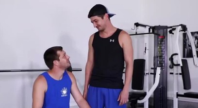 Breeding a guy in a treadmill