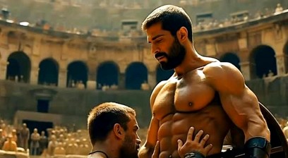 TEASER - AI Gladiators suck and fuck by ManyAMan