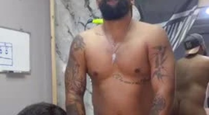 Alex and his favorite barber