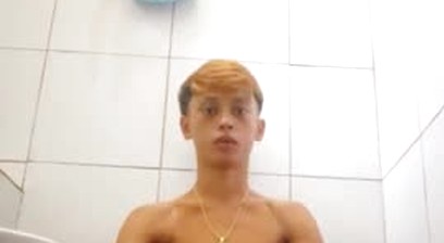 Asia boy cum