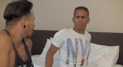 NAUGHTY FRIEND REQUESTS FOOT MASSAGE AND ENDERS HANDS ON FRIEND... HE LIKED IT?