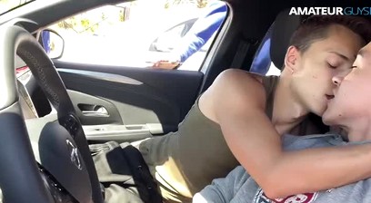 Parking lot cruising hit different... met a blond twink and things got wild fast. Wanna see?