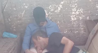Homeless Latino Str8 chupa o caralho