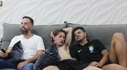 Daddy fucks white twink