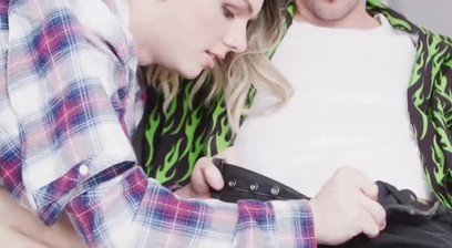 Texas Twink Femboy in Skater Girl Gear Seduces his boyfriend Seb Leblan