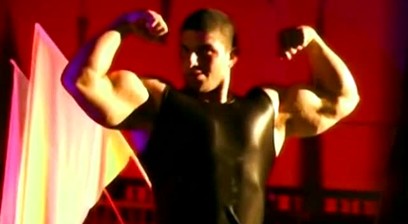 Roberto Neder Stripping Down To Blue Trunks Flexing, Posing, and Feeling On Himself