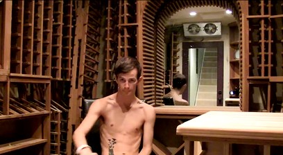 Twink Jasper Robinson relentlessly strokes his cock and fingers solo