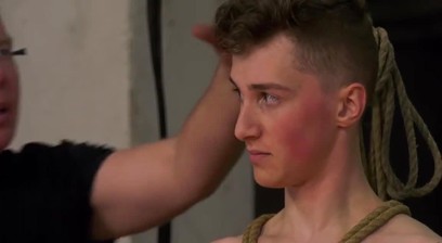 Sub twink dommed and jacked off by master until he cums intensely