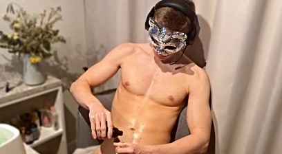 Horny Gay Teen Handjob with Oil