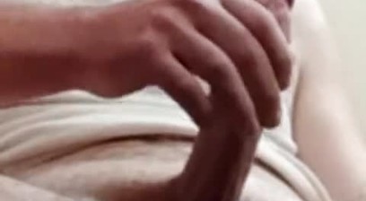 Edging my big dick while watching amateur porn and cumming very hard