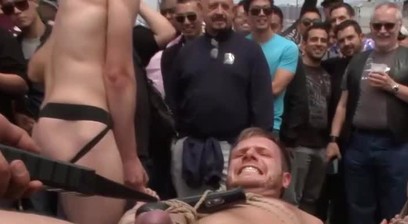 Insane Public Bondage and Group Play