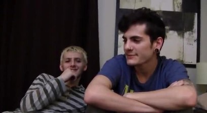 Virgin Fucks His Friend. Gay4pay Bareback Threesome