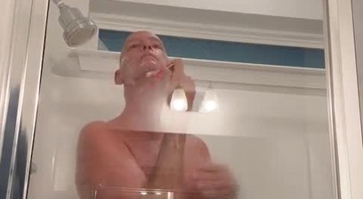 Shower and shave, including shaving my balls