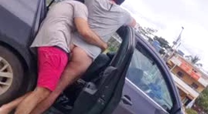 having sex in the car