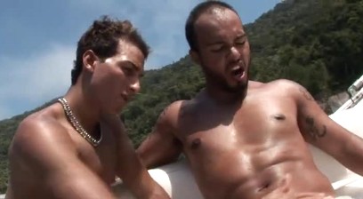 Hot gay sex on boat