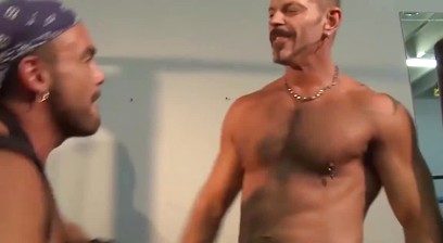 Pierced muscle hunk's nipple torment and intense BDSM domination