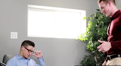Office jock Dalton Riley fucks Jackson Cooper's muscular homo hard