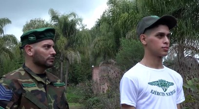 Tommy Ameal ass got drilled by Sergeant Daniel Trebol huge cock