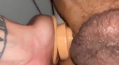 The tattooed guy from Fortaleza put the toy in my ass.