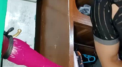 Putting a glass in my underwear