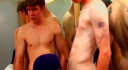 Attractive twink in uniform gets fucked roughly on a bed