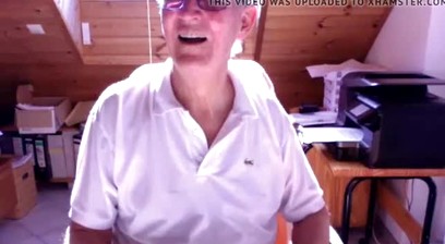 (75 Year)-Old  Man Jacking Off
