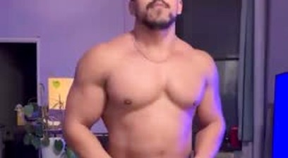Bodybuilder Flexing Posing And Then Jacking Off