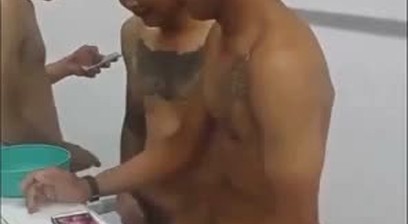 Group masturbation of Thai soldiers