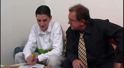 Mature gay teacher banging young twink