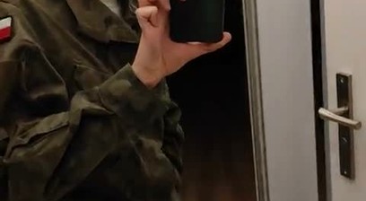 Gay soldier jerks off in military officers 4