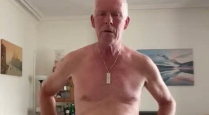 FagSlag exposes its cock and balls