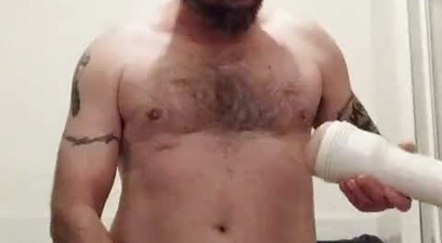 Pounding rileys plastic pussy!