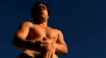 A Cum Squirting Outdoor Jack off