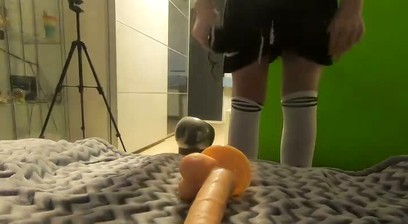 Cozy morning sex - with toys and torso and more