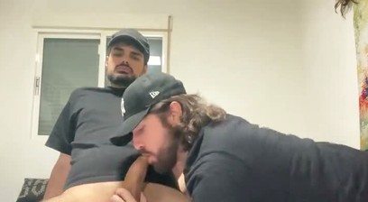 sucking fat cock and cumshot in the ass