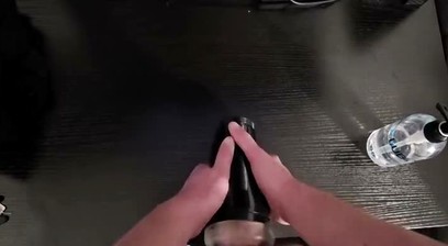 Twink stuffs thick dick inside step bros fleshlight