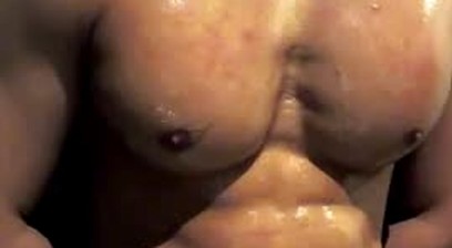 Chinese muscular hunk cum control