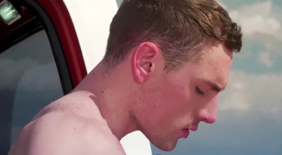 Cute College Boy Blows Hot Daddy Alex Mecum in Pickup Truck