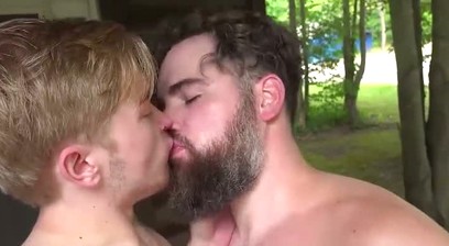 Bearded Daddy Ash Wrecker Tears Into Blond Skaters Tight Asshole