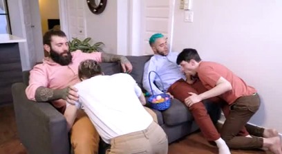 Easter Holiday bareback foursome