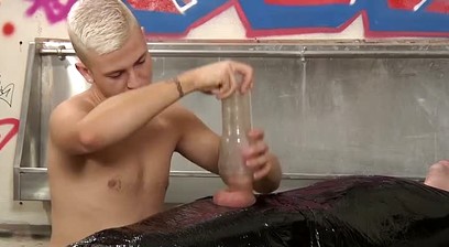 Young European with thick cock endures merciless stimulation