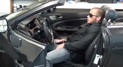 Marco Ducati JO in car