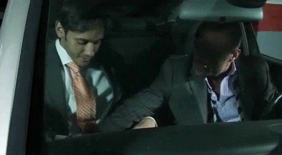 GOLD TOES IN THE CAR