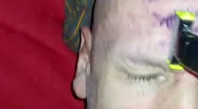 Sclav roman futut cu mana si lachit cu tatuaje de sclav
