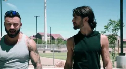 Hairy Muscle Hunk Experiments with Stepbrother