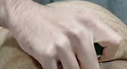 Hairy Turkish boy satisfies his hole with cucumber