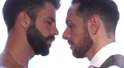 Classy businessmen Aitor Bravo anal stretched doggystyle