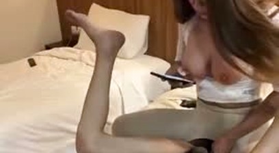 Asian twin straight gets fuck by shemale