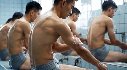 AI Prisoners bathing (囚人たちの入浴)