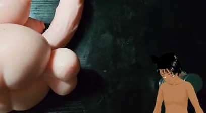 Should you put your dick in it!? - Getting an interesting angle of fucking this sex toy